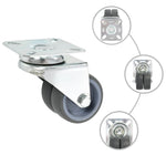 24 pcs Twin-wheel Swivel Casters 50 mm 277924
