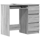 Desk Grey Sonoma 90x45x76 cm Engineered Wood 815508