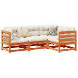 Garden Sofa Set Wax brown Solid pine wood Large Modular 3299409