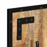 Coat Rack 35x8x110 cm Solid Rough Wood Mango 358918