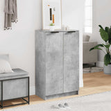 Shoe Cabinet Concrete Grey 59x35x100.5 cm Engineered Wood 811443