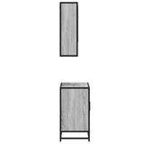 2 Piece Bathroom Furniture Set Grey Sonoma Engineered Wood 3300938