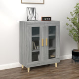 Sideboard Grey Sonoma 69.5x34x90 cm Engineered Wood 817334
