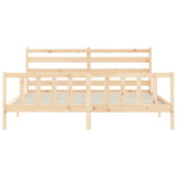 Bed Frame without Mattress 200x200 cm Solid Wood Pine 3192056