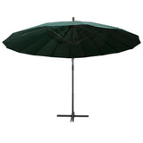 Hanging Garden Parasol Green 3 m Aluminium Pole 47221