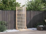 Outdoor Shower 225 cm Solid Pine Wood and Stainless Steel 886348