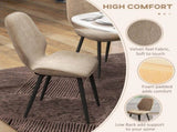 Velvet Dining Chairs, Set of 2 Dining Room Chairs with Metal Legs for Living Room, Dining Room, T3398P341012