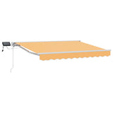 Manual Awning Frame with LEDs Sand 2.5 x 2 m 3425581