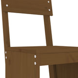7 Piece Garden Bar Set Honey Brown Solid Wood Pine 3157814