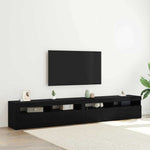 TV Cabinets 2 pcs Black oak 240 x 35 x 40 cm Engineered wood 3332491