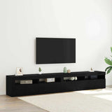TV Cabinets 2 pcs Black oak 240 x 35 x 40 cm Engineered wood 3332491
