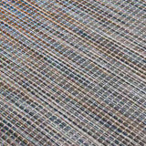 Outdoor Flatweave Rug 200x280 cm Brown and Blue 340819
