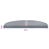 Self-adhesive Stair Mats 15 pcs Light Grey and Blue 42038650