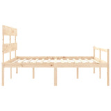 Senior Bed without Mattress 200x200 cm Solid Wood 3195371