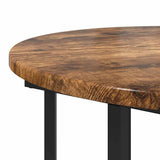 Side Table Set with Shelf 2 pcs Brown 869716