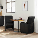 Dining Chairs with Wheels 2 pcs Black 58 x 65 x 98 cm 42017890