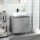 Bathroom Cabinet Concrete Grey 58x33x60 cm Engineered Wood 857216
