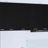 Hanging Cabinet with Door Black Oak and White 50 x 31 x 80 cm 884267