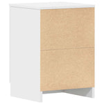 Bedside Cabinet White 38x35x56 cm Engineered Wood 800450