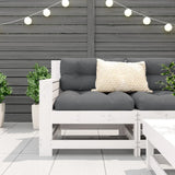 Garden Armrest Sofa White 69x62x70.5 cm Solid Wood Pine 844884