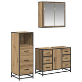 Bathroom Furniture Set 3 pcs Artisan Oak Engineered Wood 3402537