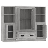 Highboards 3 pcs Grey Sonoma Engineered Wood 3185325