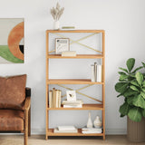 5-Tier Shelf 80x30x146 cm Solid Wood Oak 353812