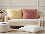 Cushion with Pillow HEERLEN 2 pcs White PV Fleece 928616