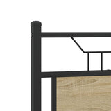 Bed Frame without Mattress Sonoma Oak 120x200 cm Engineered Wood 4106978