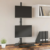 Dual Monitor Stand Black Steel VESA 75/100 mm 358007