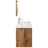 3 Piece Bathroom Furniture Set Old Wood Engineered Wood 3328911
