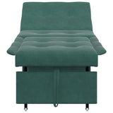 Sofa Bed Dark Green 194 x 67 x 82 cm Velvet 42008596