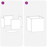 Garden Planter 2 pcs Olive Green 45 x 45 x 45 cm 8004973