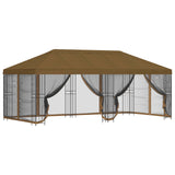6 x 3 m Taupe Polyester and Steel 190 3375999