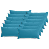 Cushion Cover 12 pcs HEERLEN Light Blue 40 x 80 cm Polyester 910035