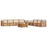 Outdoor Sofa Set 8 pcs Natural Solid Acacia Wood 3373129