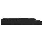 Storage Bed Frame with Drawer Black oak 236.5 x 90 x 31.5 cm 3335606