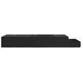 Storage Bed Frame with Drawer Black oak 236.5 x 90 x 31.5 cm 3335606