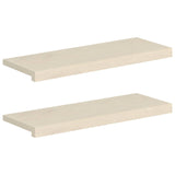 Stair Tread 2 pcs 70 x 25 x 2 cm White Solid Oak Wood 3449261