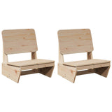 Garden Chairs 2 pcs 60x64x70.5 cm Solid Wood Pine 859312