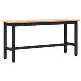 Dining Benches 2 pcs Natural 100 x 32.5 x 49 cm Solid pine wood 873787