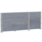Pallet Collars 3 pcs Grey 100x50 cm Solid Wood Pine 3295372
