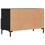 TV Cabinet Black 80x36x50 cm Engineered Wood 828973
