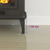 Fireplace Glass Plate Hexagon 100x60 cm 324142