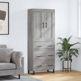 Highboard Grey Sonoma 69.5x34x180 cm Engineered Wood 3199775
