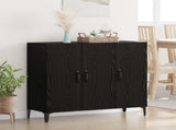 Sideboard Black oak 34 x 90 x 80 cm Engineered wood 880682