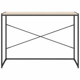 Computer Desk Black and Oak 110x60x70 cm Engineered Wood 30211