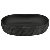 Countertop Basin Black Oval 59x40x14 cm Ceramic 155102