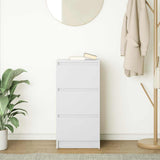 Sideboard White 37.5x35x76 cm Engineered Wood 861724