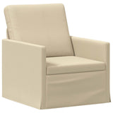 Sofa Set 2 pcs Cream Fabric 3433141